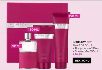 ICI PARIS XL Intimacy Set: Pink EDP 50ml + Body Lotion 150ml + Shower Gel 150ml aanbieding