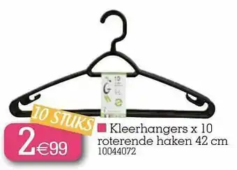 Kleerhangers roterende haken