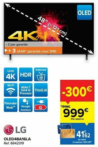 Carrefour Lg oled48a16la aanbieding