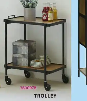 Jysk Gangsted Trolley B56 x H69 x D40cm aanbieding