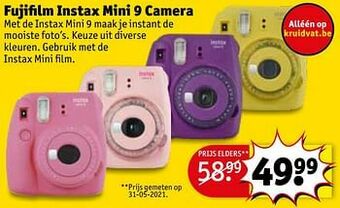 Kruidvat Fujifilm instax mini 9 camera aanbieding