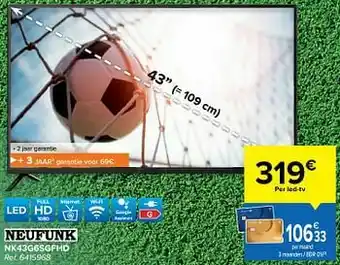 Carrefour Neufunk nk43g6sgfhd aanbieding