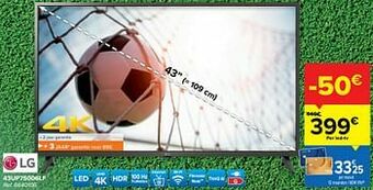 Carrefour Lg 43up75006lf aanbieding