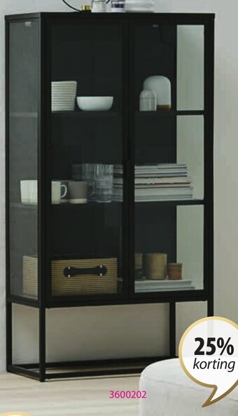 Virum Vitrinekast B80 x H150 x D35cm