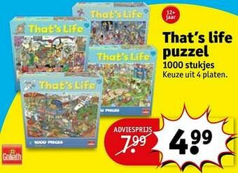 Kruidvat That`s life puzzel aanbieding