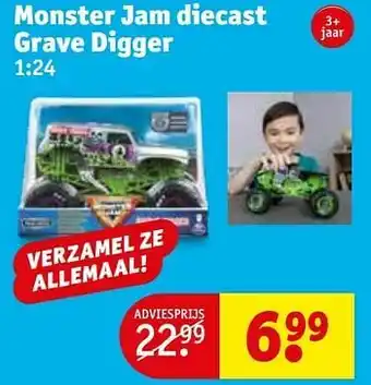 Kruidvat Monster jam diecast grave digger aanbieding