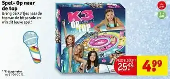 Kruidvat Spel- op naar de top aanbieding