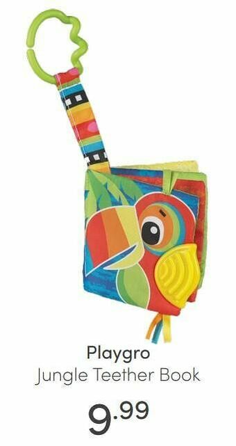 Baby & Tiener Playgro jungle teether book aanbieding