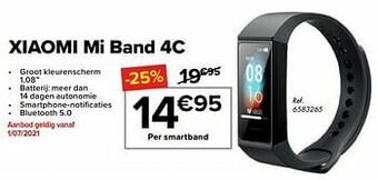 Carrefour Xiaomi mi band 4c aanbieding