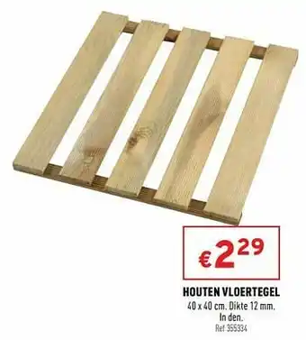 Houten vloertegel