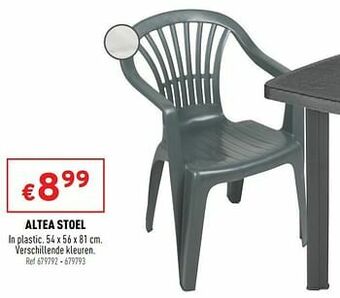 Trafic Altea stoel aanbieding
