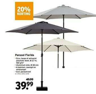 GAMMA Parasol florida aanbieding