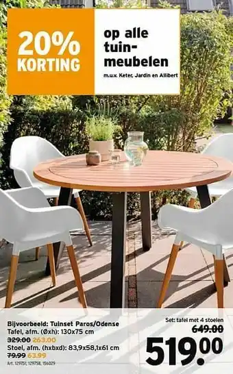 GAMMA Tuinset paros-odense aanbieding