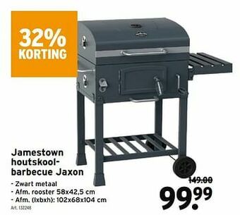 GAMMA Jamestown houtskoolbarbecue jaxon aanbieding