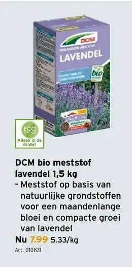 GAMMA Dcm bio meststof lavendel aanbieding
