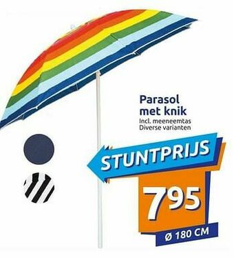 Action Parasol met knik aanbieding