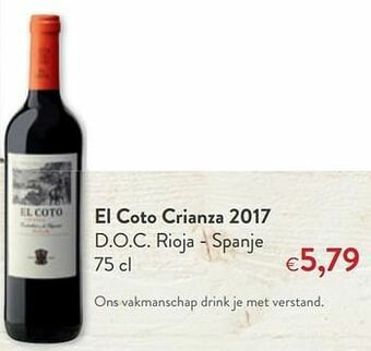 OKay El coto crianza 2017 d.o.c. rioja - spanje aanbieding
