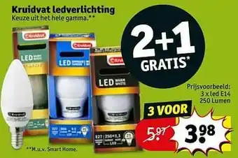 Kruidvat Led e14 250 lumen aanbieding