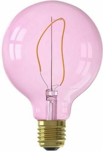 HEMA HEMA LED Lamp 4W - 150 Lm - Globe - G95 - Roze aanbieding