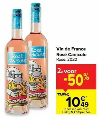 Carrefour Vin de france rosé canicule rosé aanbieding