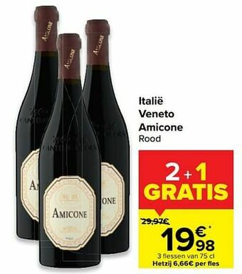 Italië veneto amicone rood