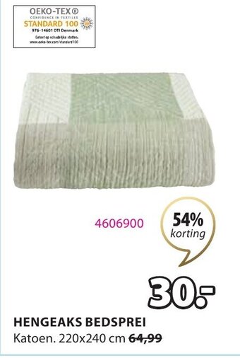 Jysk Hengeaks Bedsprei aanbieding