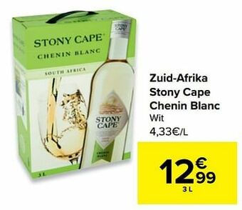 Carrefour Zuid-afrika stony cape chenin blanc wit aanbieding