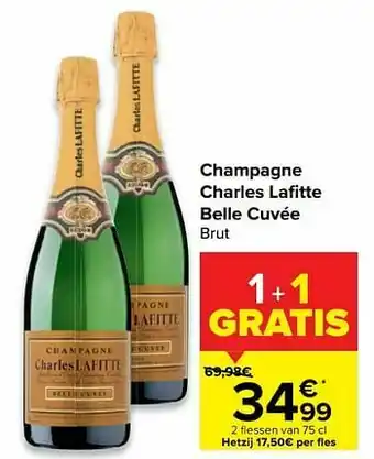 Carrefour Market Champagne charles lafitte belle cuvée brut aanbieding