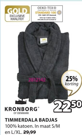 Jysk Kronborg Timmerdala Badjas aanbieding