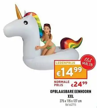 Opblaasbare eenhoorn