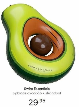 Baby & Tiener Swim essentials opblaas avocado + strandbal aanbieding
