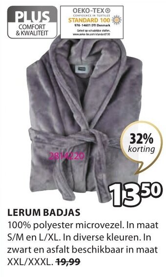 Jysk Lerum Badjas aanbieding