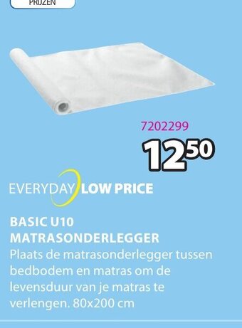 Basic U10 Matrasonderlegger