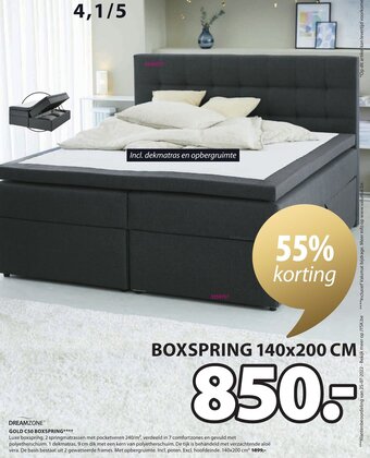 Dreamzone Gold C50 Boxspring 140x200cm