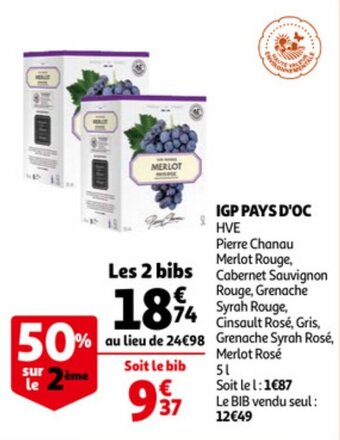 Auchan IGP Pays D'Oc aanbieding