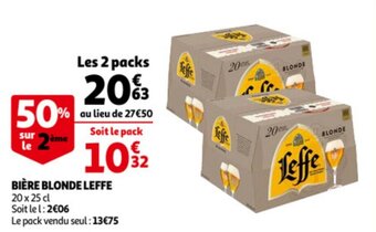 Auchan Biere Blonde Leffe aanbieding