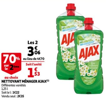 Auchan Nettoyant Menager Ajax aanbieding