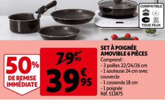 Set a Poignee Amovible 6 Pieces