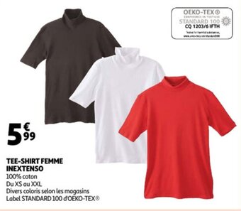 Auchan Inextenso Tee-Shirt Femme aanbieding