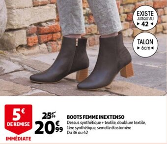 Auchan Inextenso Boots Femme aanbieding
