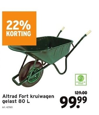 GAMMA Altrad fort kruiwagen gelast 80l aanbieding