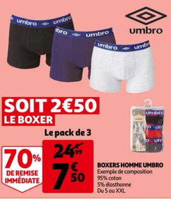 Umbro Boxers Homme