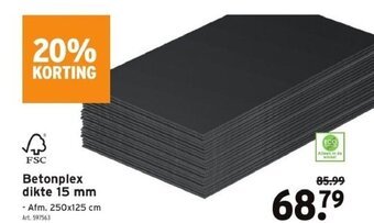GAMMA Betonplex dikte 15 mm aanbieding