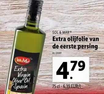 Lidl Sol & Mar Extra olijfolie van de eerste persing aanbieding