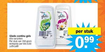 Albert Heijn Glade continu gels aanbieding