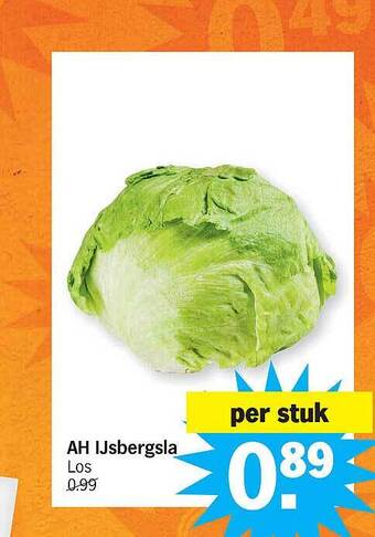 Albert Heijn Ah ijsbergsla aanbieding