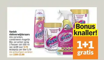 Albert Heijn Vanish vlekverwijderaars aanbieding
