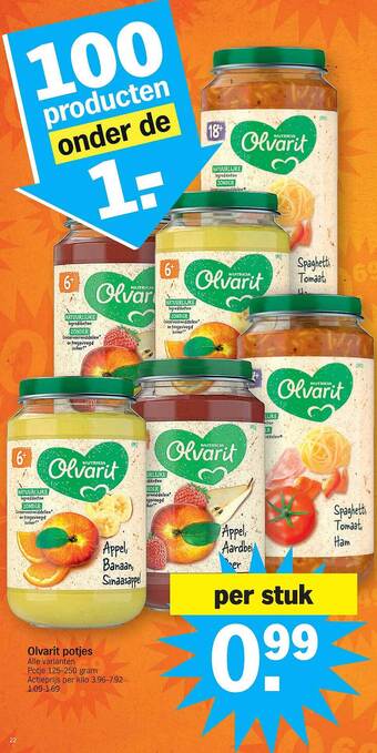 Albert Heijn Olvarit potjes aanbieding