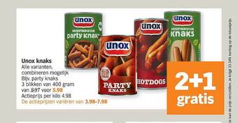 Albert Heijn Unox knaks aanbieding