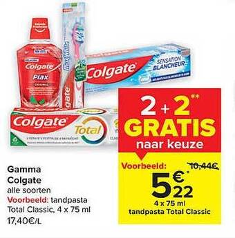 Carrefour Gamma colgate aanbieding